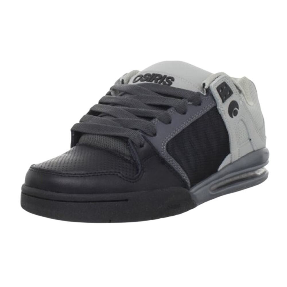 Osiris Mens Pixel Skate Sneakers US 10 EU 43 Grey Black Leather Team NIB